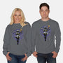 The Eternal Mage Shadow Line-Art-Unisex-Crew Neck-Sweatshirt-Astrobot Invention
