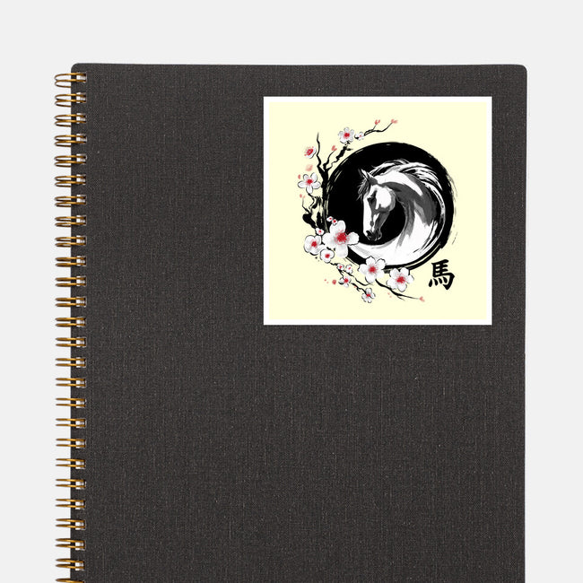 Year Of The Horse-None-Glossy-Sticker-DrMonekers