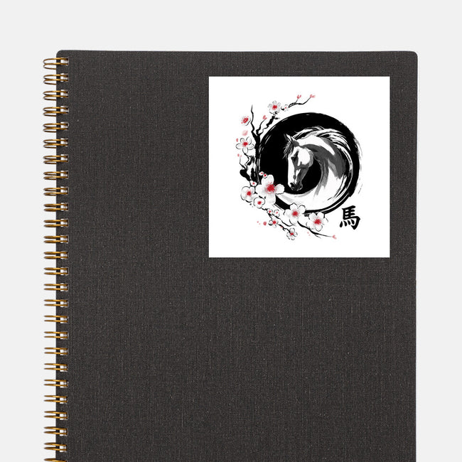 Year Of The Horse-None-Glossy-Sticker-DrMonekers