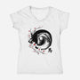 Year Of The Horse-Womens-V-Neck-Tee-DrMonekers