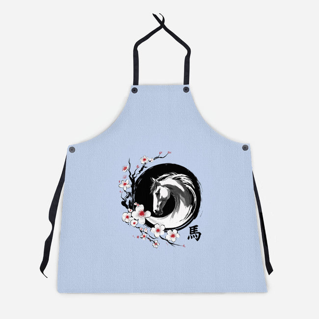 Year Of The Horse-Unisex-Kitchen-Apron-DrMonekers