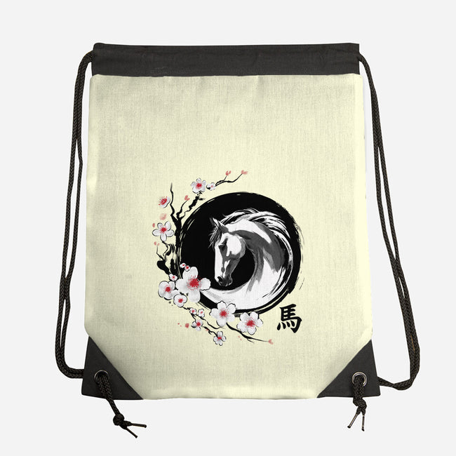 Year Of The Horse-None-Drawstring-Bag-DrMonekers