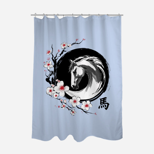 Year Of The Horse-None-Polyester-Shower Curtain-DrMonekers