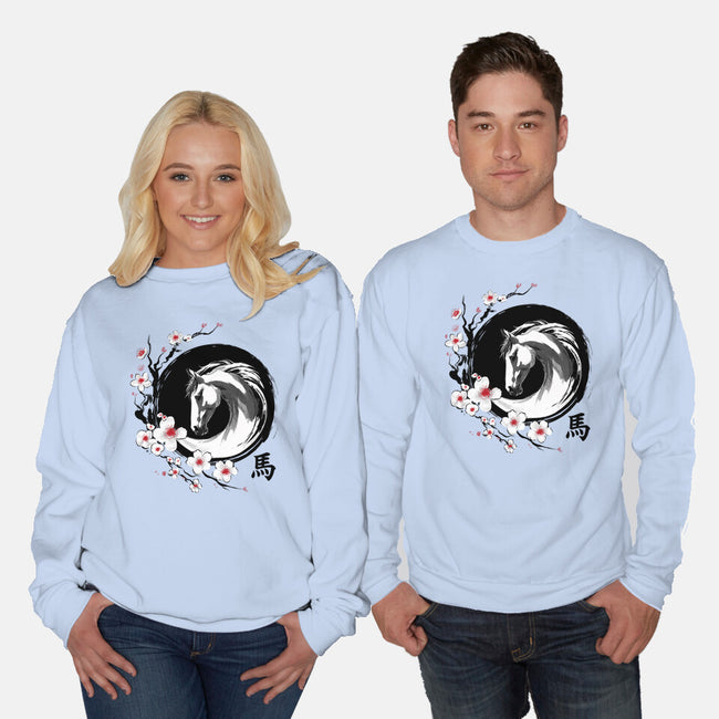 Year Of The Horse-Unisex-Crew Neck-Sweatshirt-DrMonekers