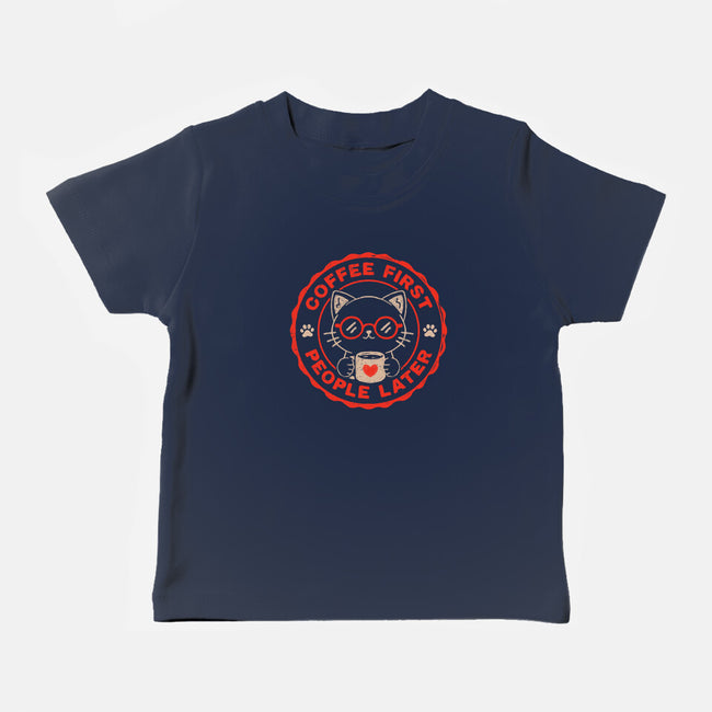 Coffee First People Later-Baby-Basic-Tee-koalastudio