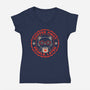 Coffee First People Later-Womens-V-Neck-Tee-koalastudio