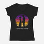 I Know That I Love You-Womens-V-Neck-Tee-DrMonekers