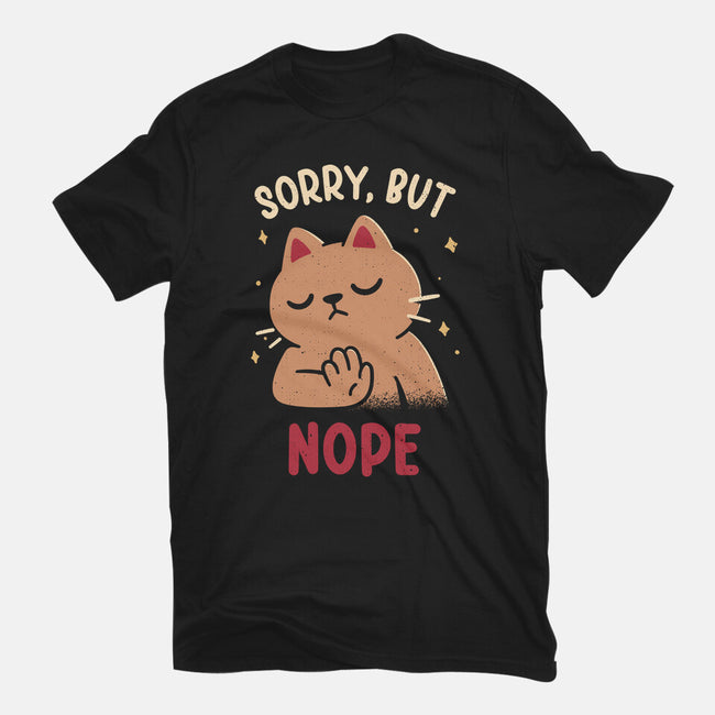 Sorry But Nope-Womens-Fitted-Tee-rarpoint