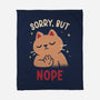 Sorry But Nope-None-Fleece-Blanket-rarpoint