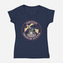 Certified Treasure Hunter-Womens-V-Neck-Tee-rarpoint