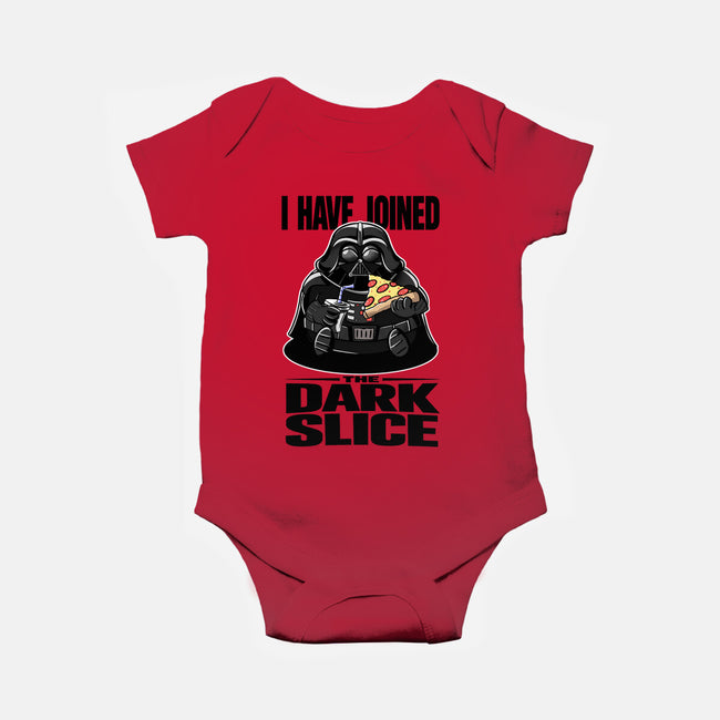 Joined Dark Slice-Baby-Basic-Onesie-fanfabio