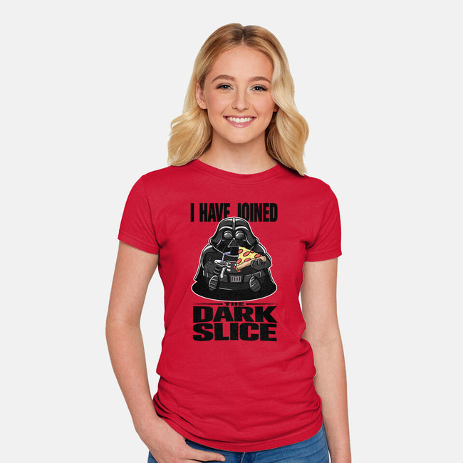 Joined Dark Slice-Womens-Fitted-Tee-fanfabio