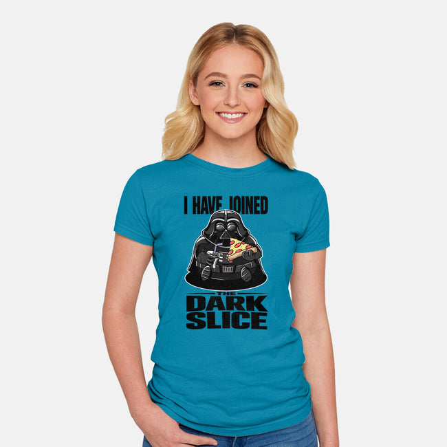 Joined Dark Slice-Womens-Fitted-Tee-fanfabio