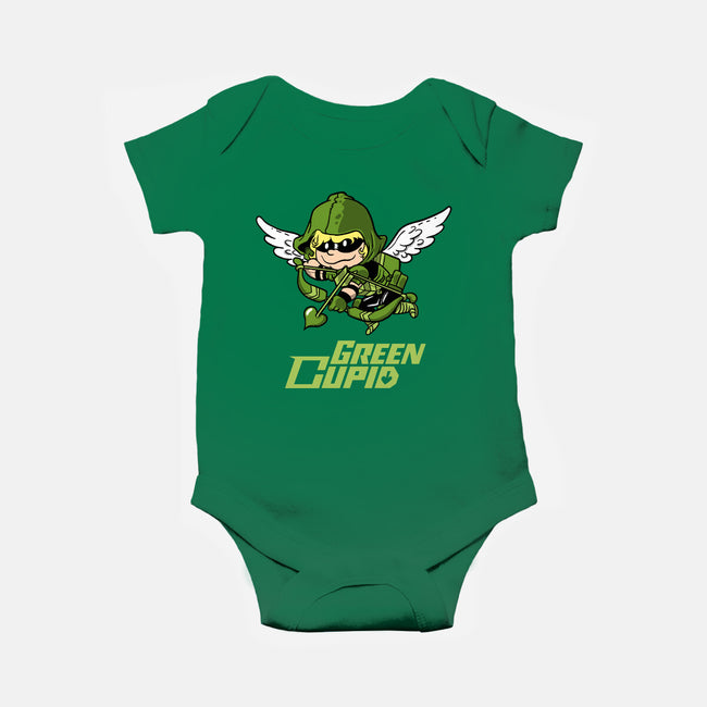 Green Cupid-Baby-Basic-Onesie-imisko