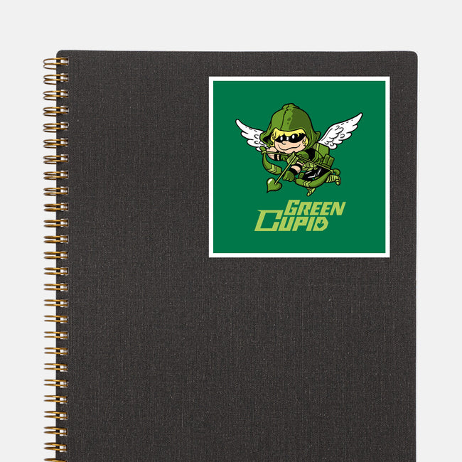 Green Cupid-None-Glossy-Sticker-imisko