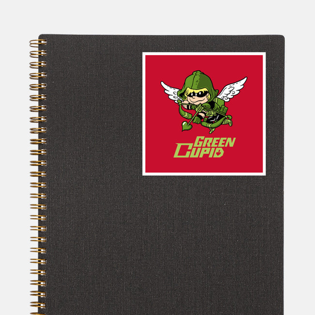 Green Cupid-None-Glossy-Sticker-imisko