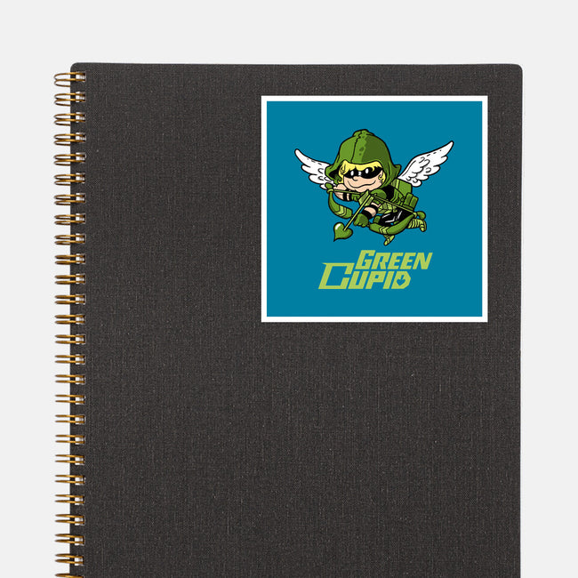 Green Cupid-None-Glossy-Sticker-imisko