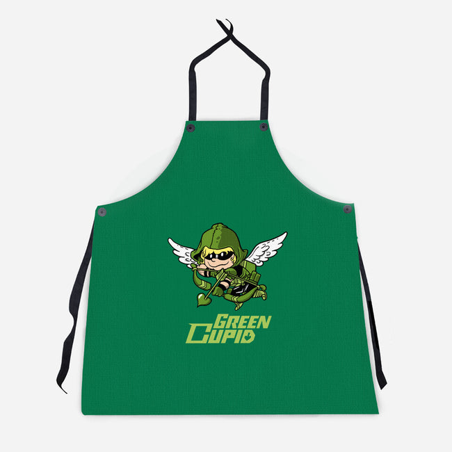 Green Cupid-Unisex-Kitchen-Apron-imisko