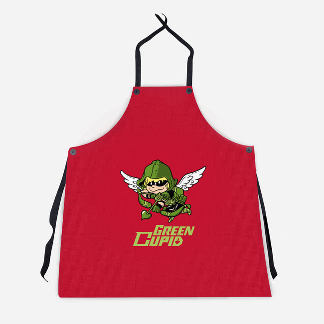 Green Cupid-Unisex-Kitchen-Apron-imisko