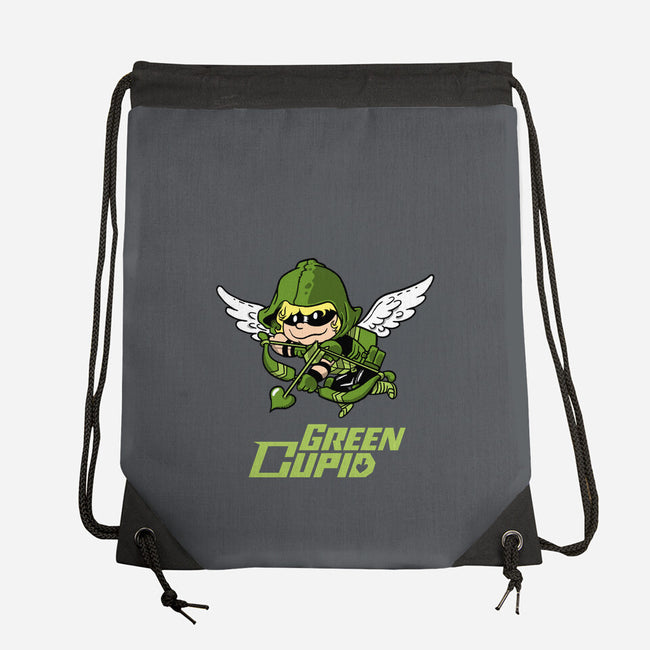 Green Cupid-None-Drawstring-Bag-imisko