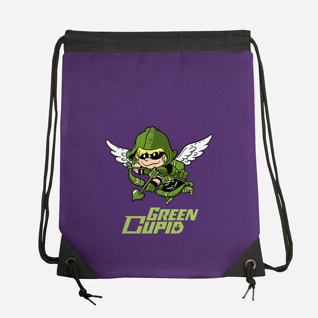 Green Cupid-None-Drawstring-Bag-imisko