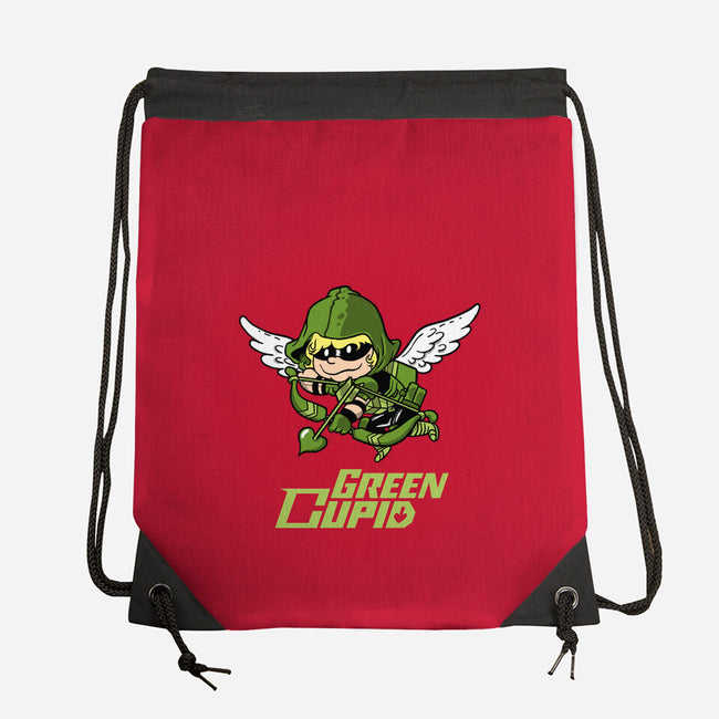 Green Cupid-None-Drawstring-Bag-imisko