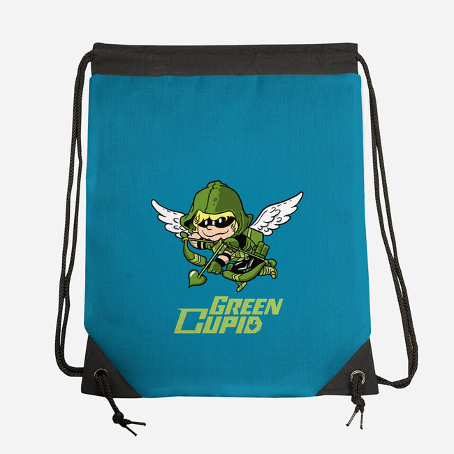 Green Cupid-None-Drawstring-Bag-imisko