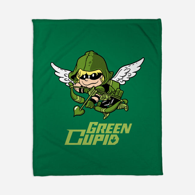 Green Cupid-None-Fleece-Blanket-imisko