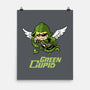 Green Cupid-None-Matte-Poster-imisko