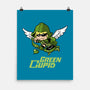 Green Cupid-None-Matte-Poster-imisko