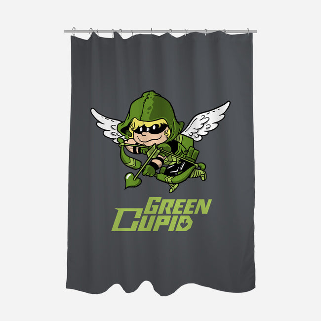 Green Cupid-None-Polyester-Shower Curtain-imisko