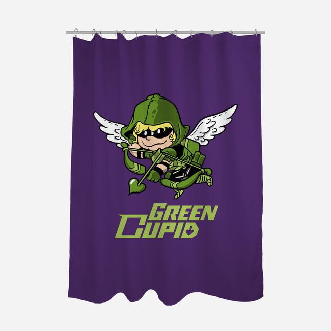 Green Cupid-None-Polyester-Shower Curtain-imisko