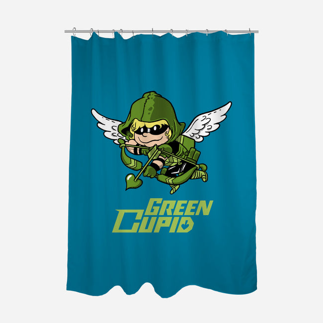 Green Cupid-None-Polyester-Shower Curtain-imisko