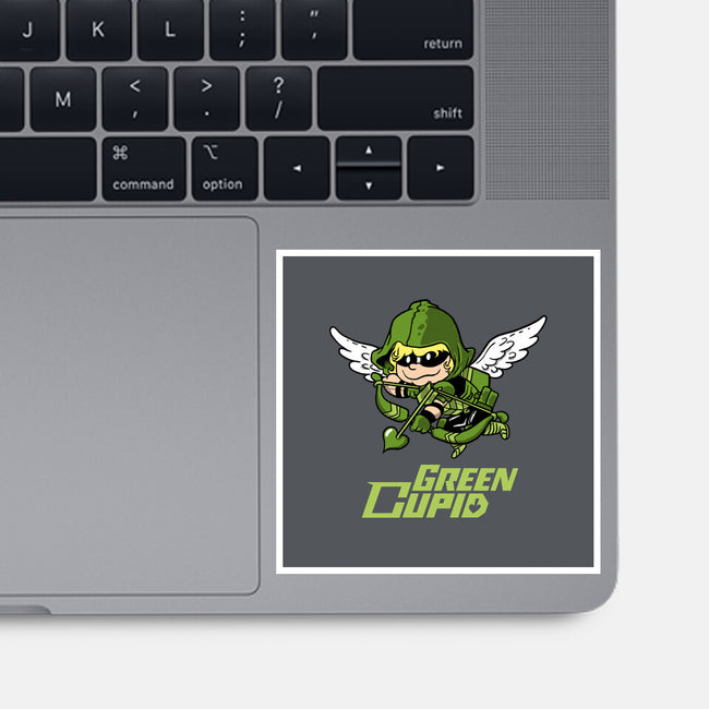 Green Cupid-None-Glossy-Sticker-imisko