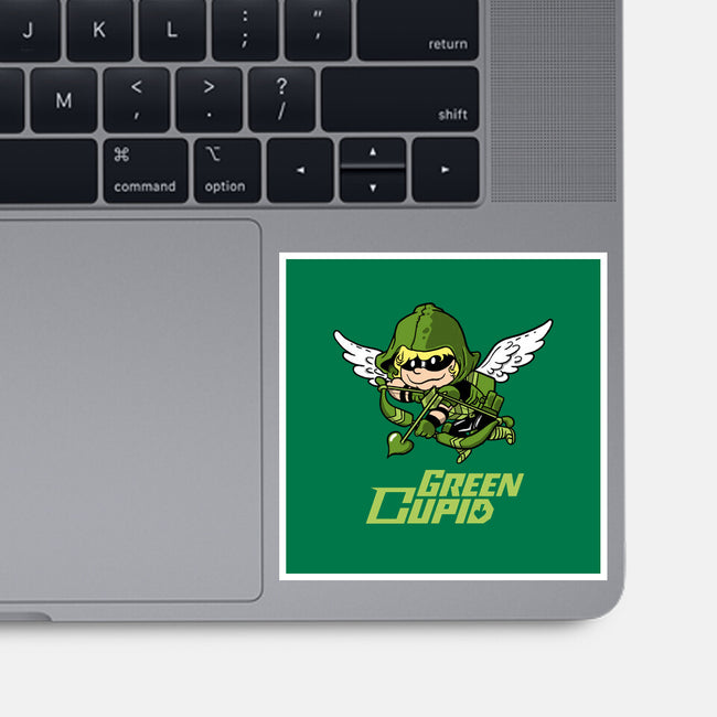 Green Cupid-None-Glossy-Sticker-imisko