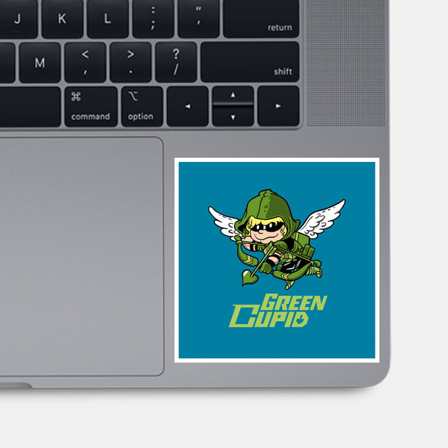 Green Cupid-None-Glossy-Sticker-imisko