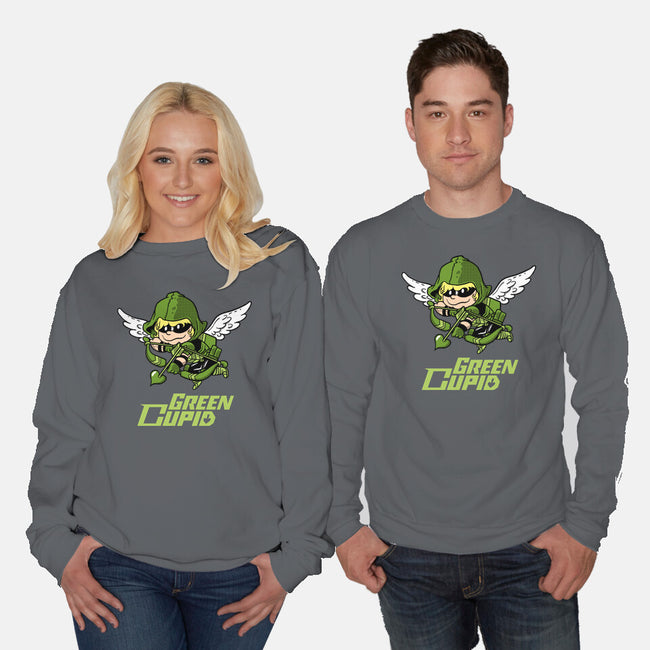 Green Cupid-Unisex-Crew Neck-Sweatshirt-imisko