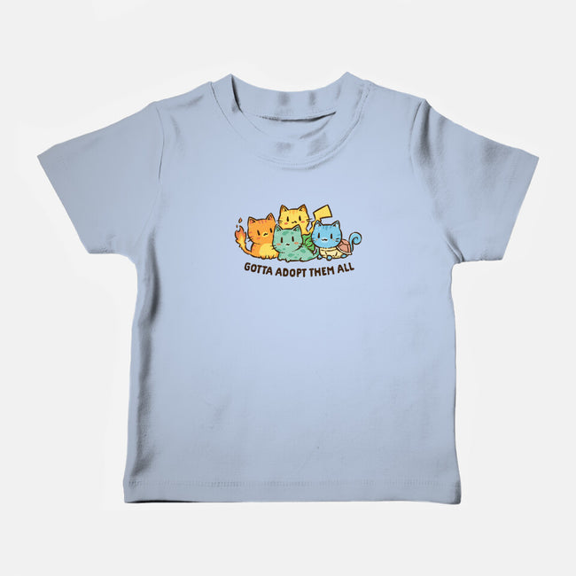 Gotta Adopt Them All-Baby-Basic-Tee-kg07