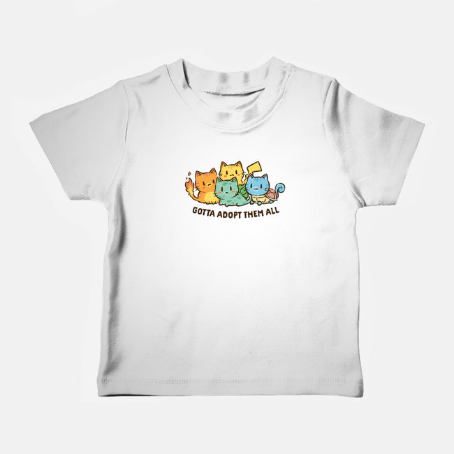 Gotta Adopt Them All-Baby-Basic-Tee-kg07