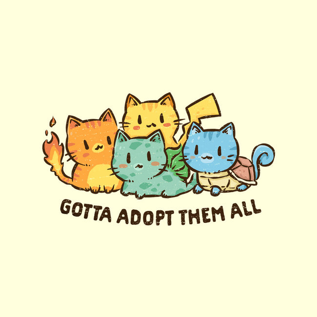 Gotta Adopt Them All-None-Polyester-Shower Curtain-kg07