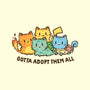 Gotta Adopt Them All-None-Polyester-Shower Curtain-kg07