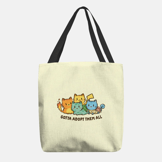 Gotta Adopt Them All-None-Basic Tote-Bag-kg07