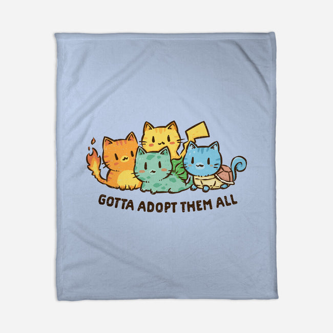Gotta Adopt Them All-None-Fleece-Blanket-kg07