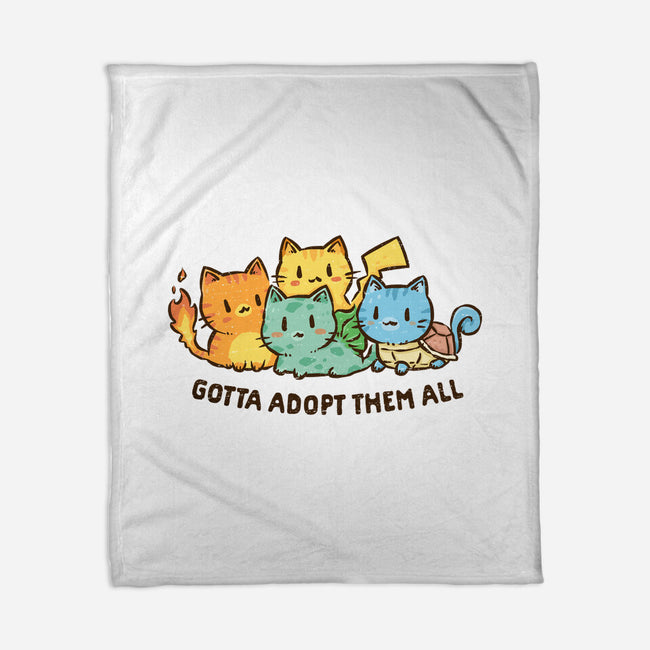 Gotta Adopt Them All-None-Fleece-Blanket-kg07