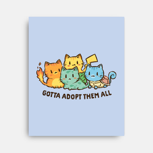 Gotta Adopt Them All-None-Stretched-Canvas-kg07