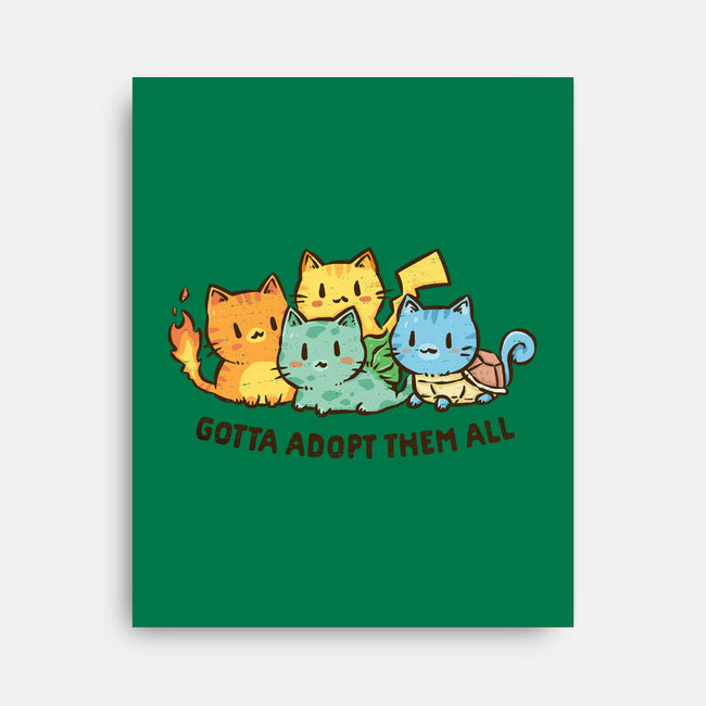 Gotta Adopt Them All-None-Stretched-Canvas-kg07