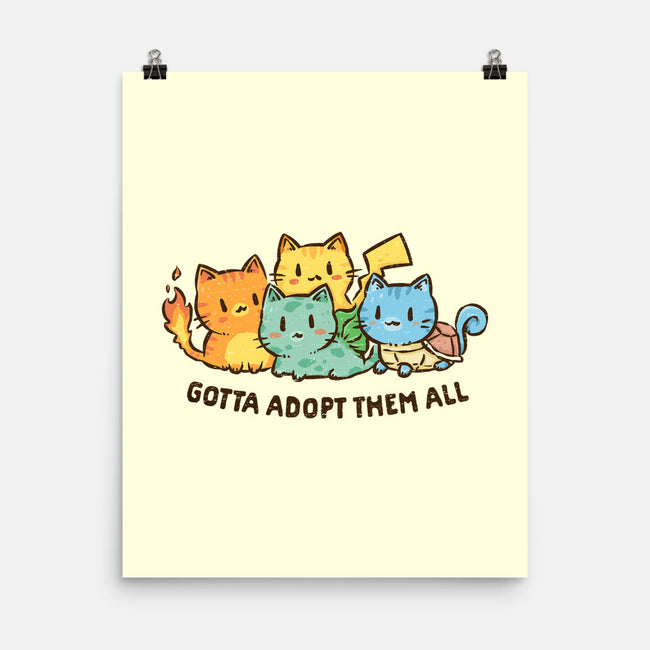 Gotta Adopt Them All-None-Matte-Poster-kg07