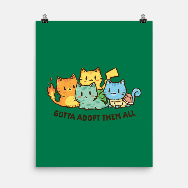 Gotta Adopt Them All-None-Matte-Poster-kg07