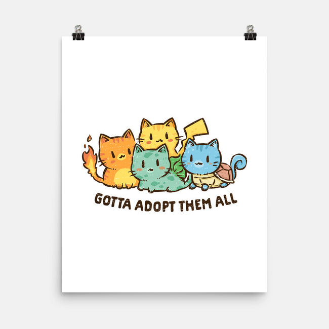 Gotta Adopt Them All-None-Matte-Poster-kg07