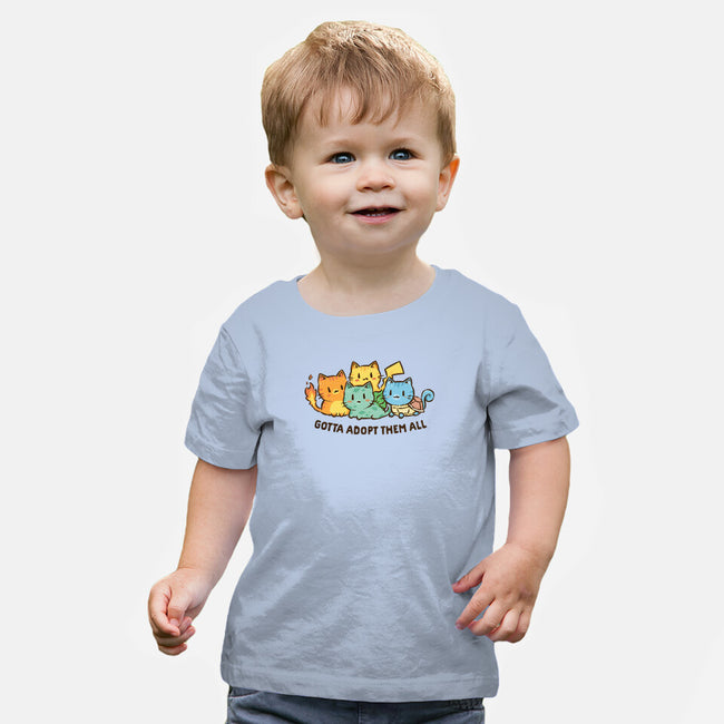 Gotta Adopt Them All-Baby-Basic-Tee-kg07